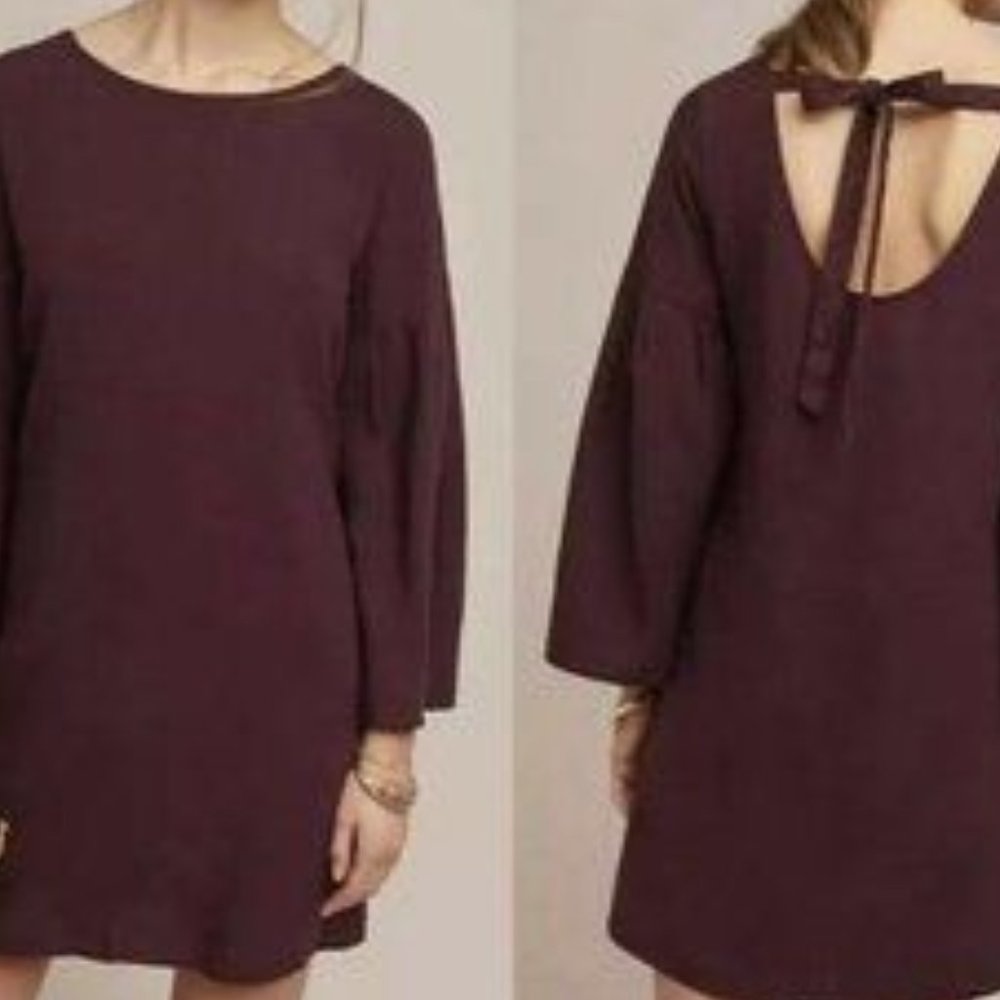 Cloth & Stone by Anthropology Bell Sleeve Open Back Mini size Small